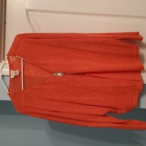 Long sleeve orange sweater